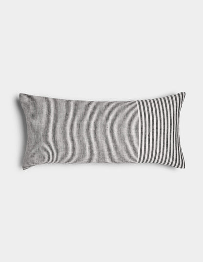 Cozy Earth Striped Linen Throw Pillow