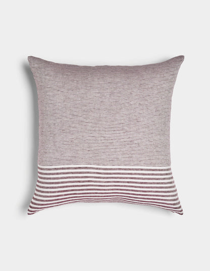 Cozy Earth Striped Linen Throw Pillow