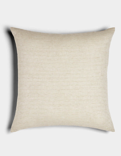 Cozy Earth Striped Linen Throw Pillow