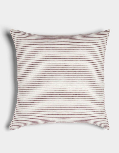 Cozy Earth Striped Linen Throw Pillow