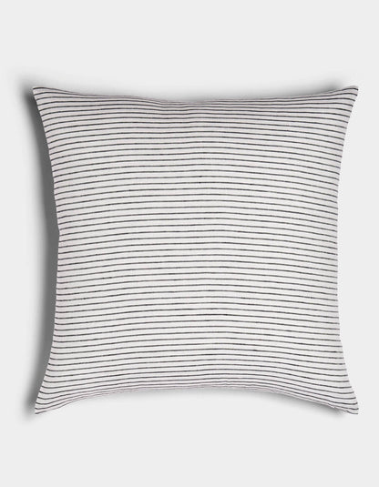 Cozy Earth Striped Linen Throw Pillow