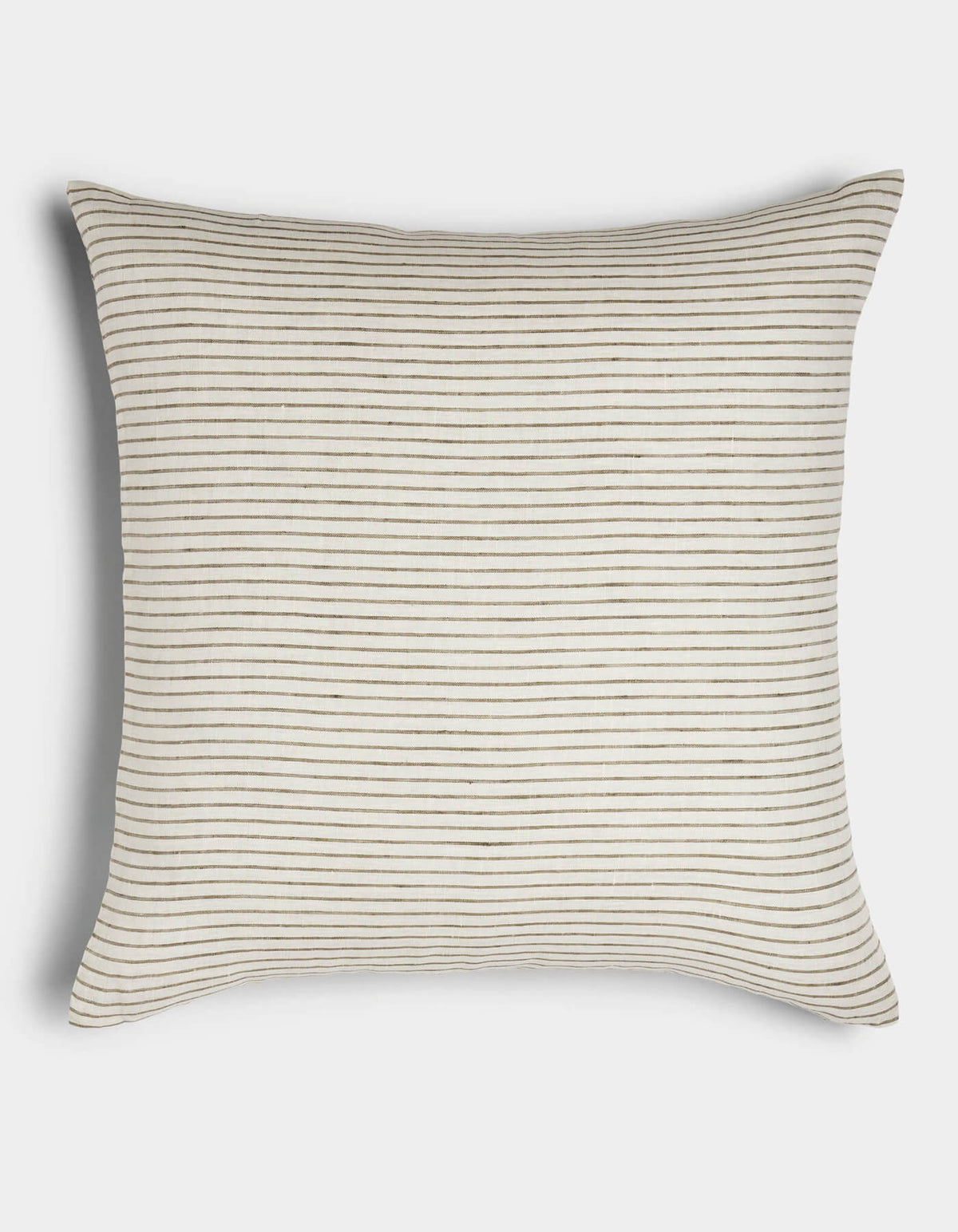 Cozy Earth Striped Linen Throw Pillow