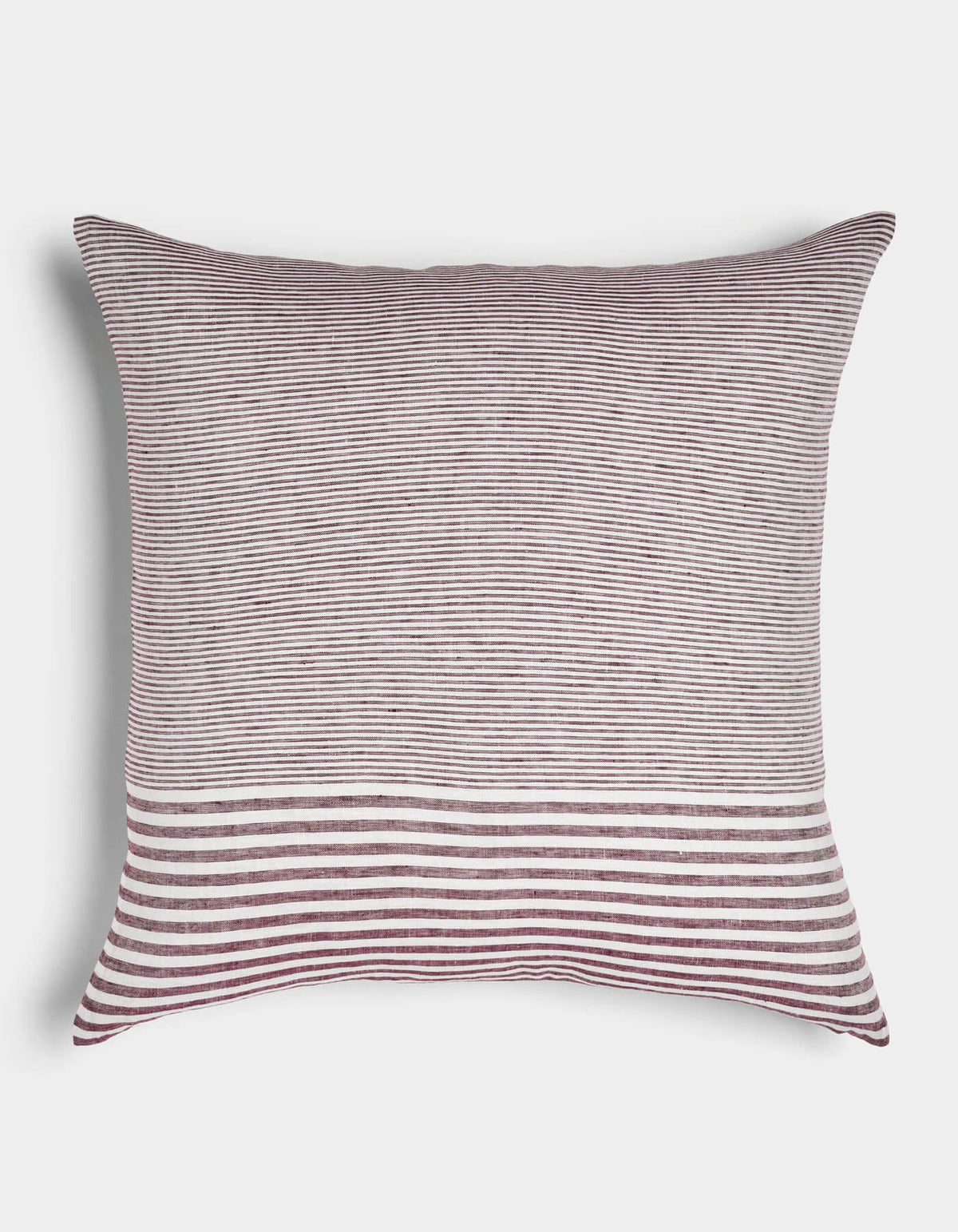 Cozy Earth Striped Linen Throw Pillow