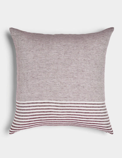 Cozy Earth Striped Linen Throw Pillow