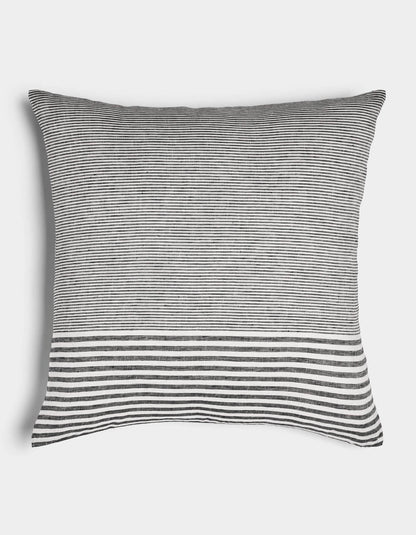 Cozy Earth Striped Linen Throw Pillow