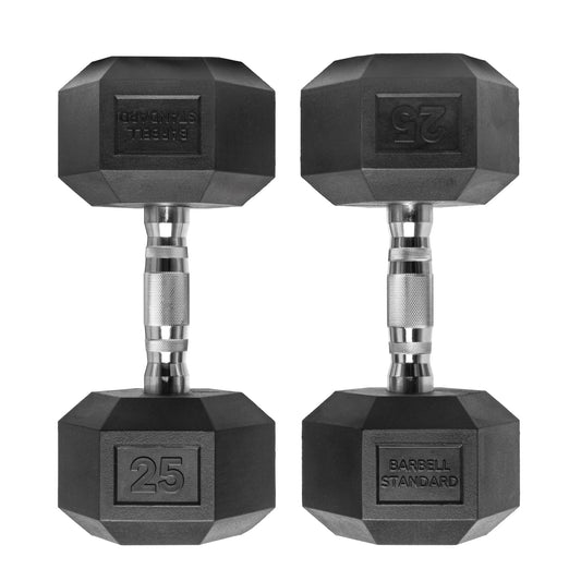 Barbell Standard - Rubber Hex Dumbbells - Mann