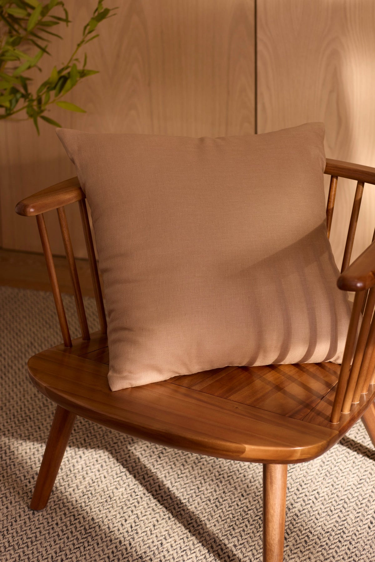 Cozy Earth Linen Throw Pillow
