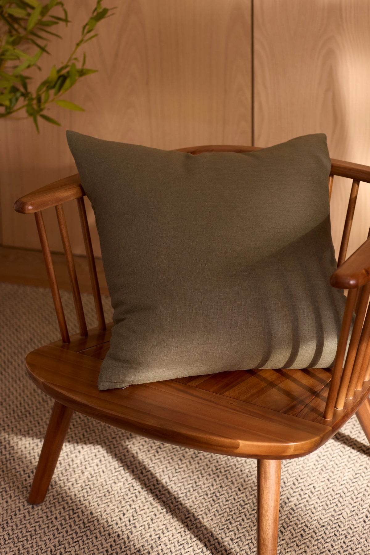 Cozy Earth Linen Throw Pillow