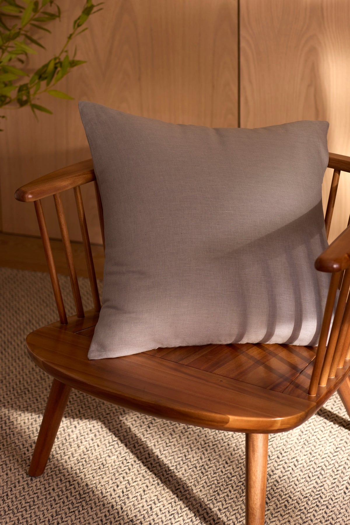 Cozy Earth Linen Throw Pillow