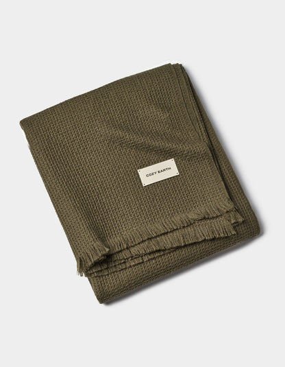 Cozy Earth Alpaca Waffle Throw