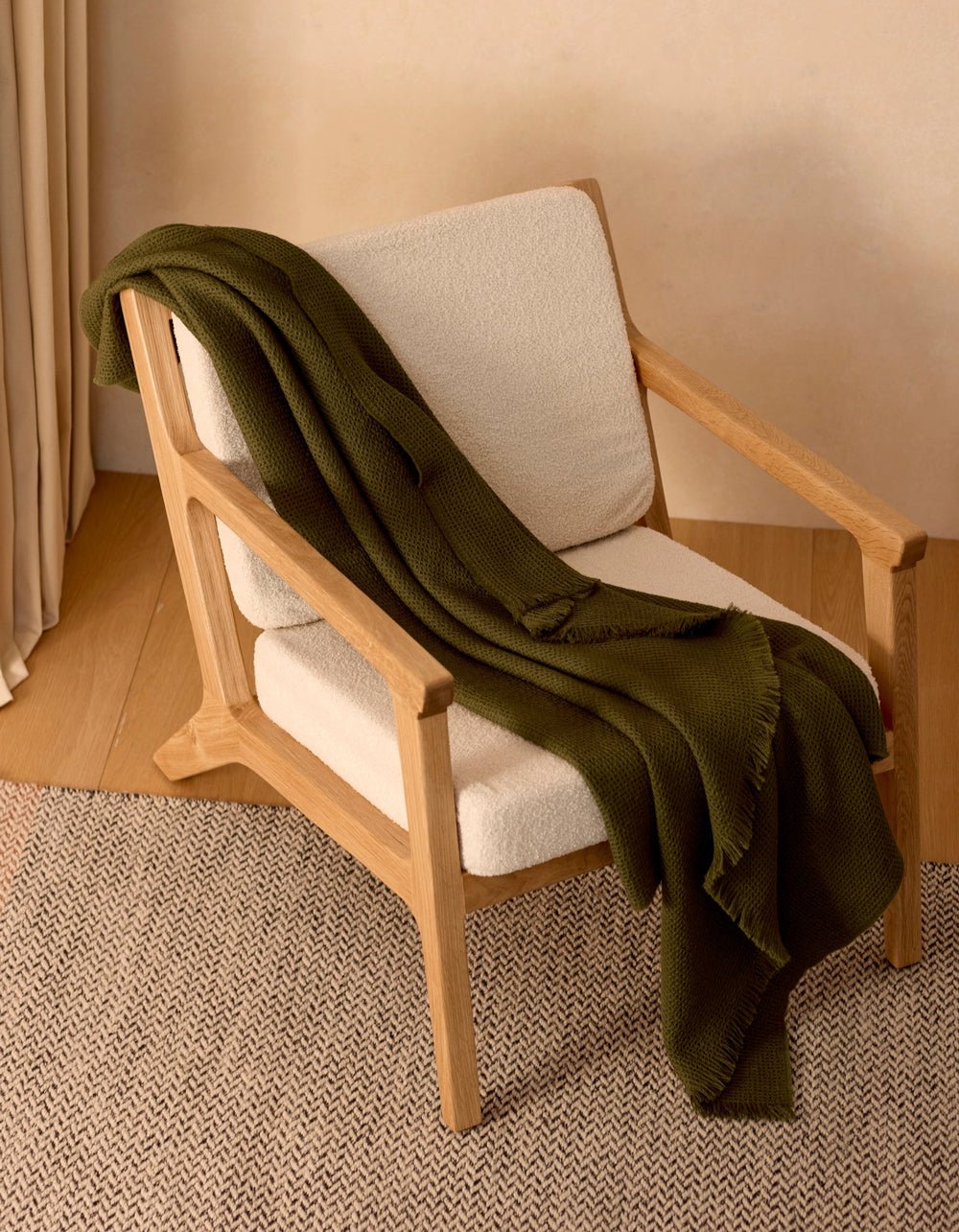 Cozy Earth Alpaca Waffle Throw