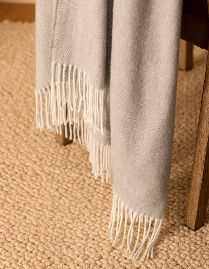 Cozy Earth Bamboo Herringbone Tassel Throw