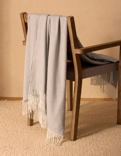 Cozy Earth Bamboo Herringbone Tassel Throw
