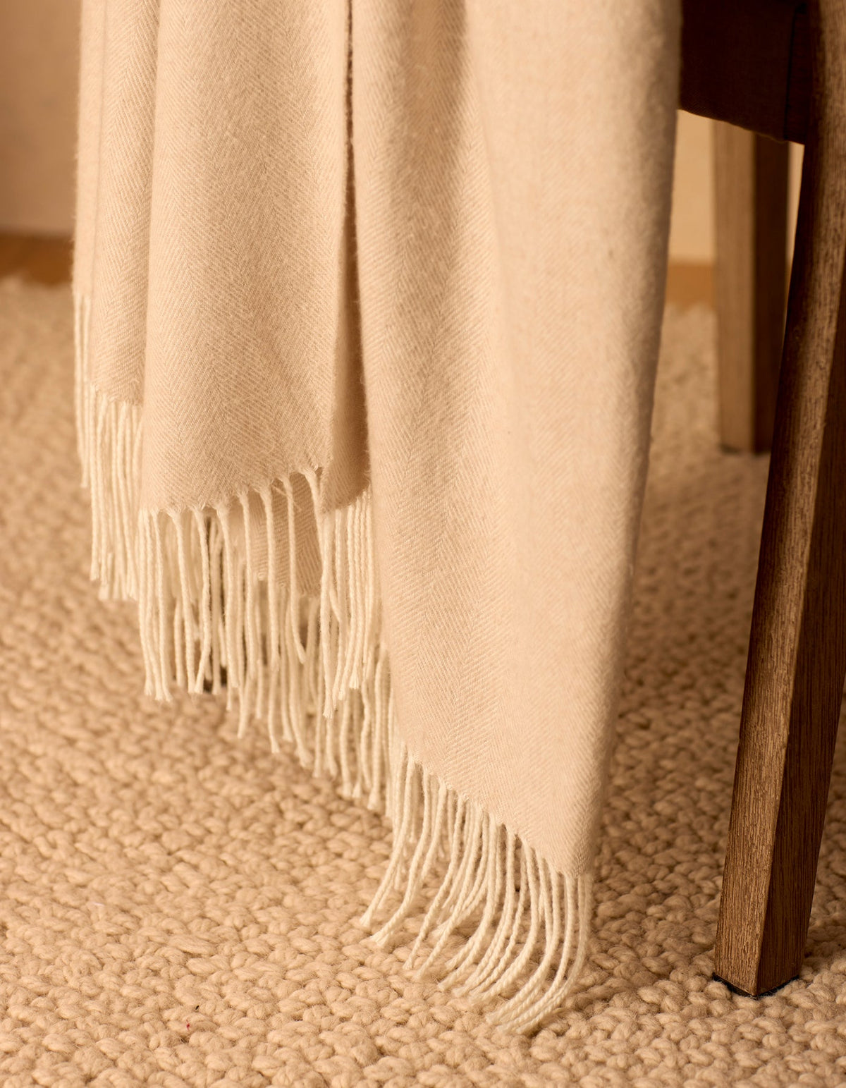 Cozy Earth Bamboo Herringbone Tassel Throw