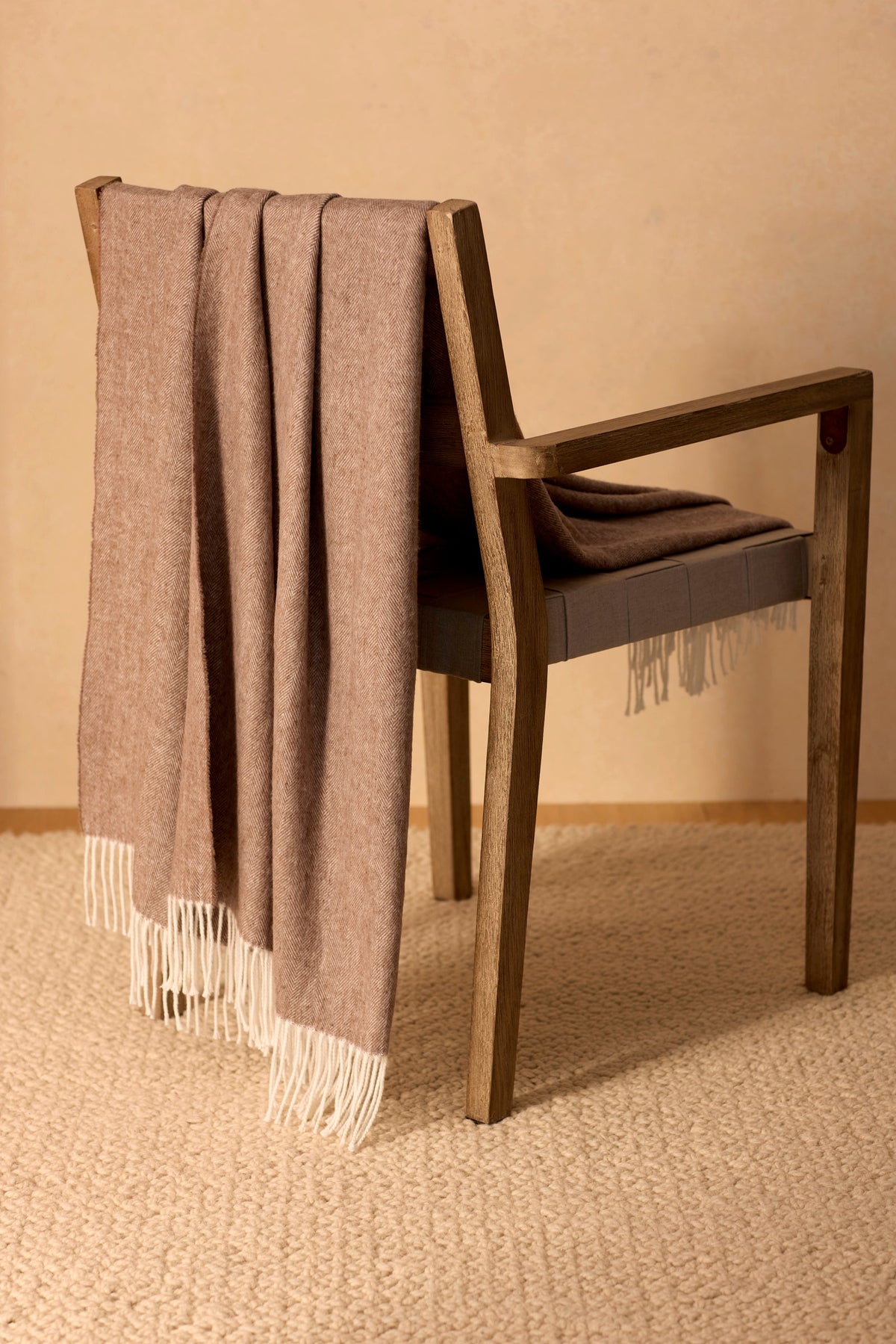 Cozy Earth Bamboo Herringbone Tassel Throw