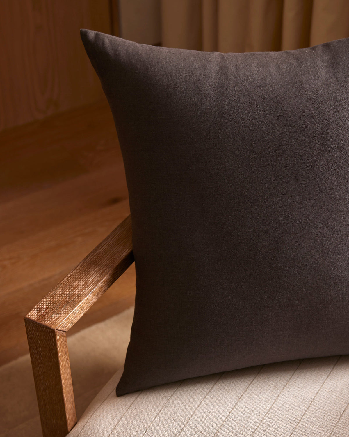 Cozy Earth Linen Throw Pillow