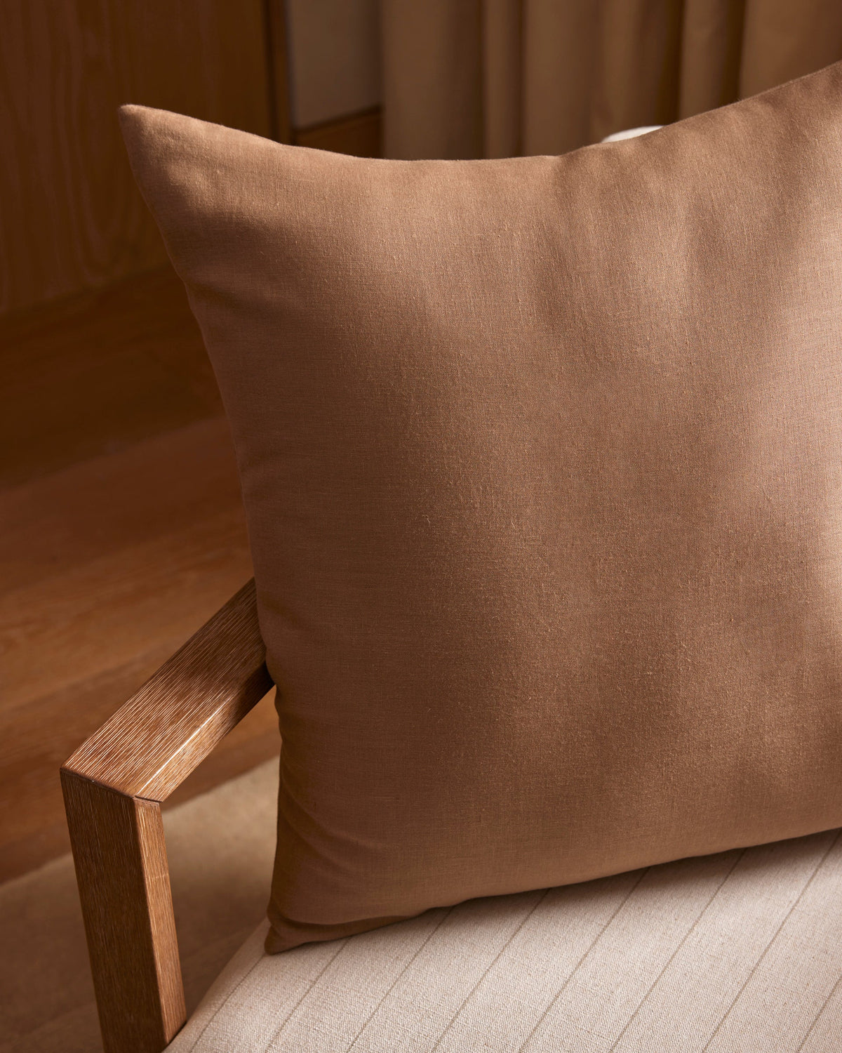 Cozy Earth Linen Throw Pillow