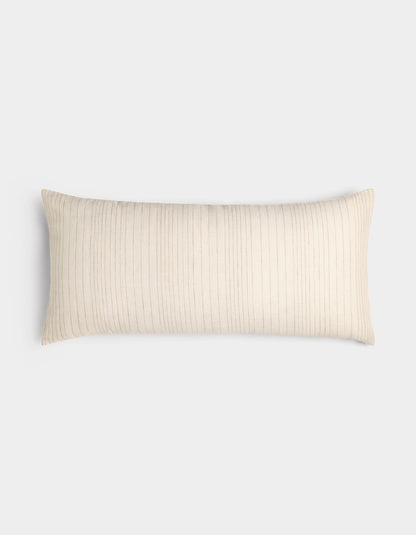 Cozy Earth Striped Linen Throw Pillow