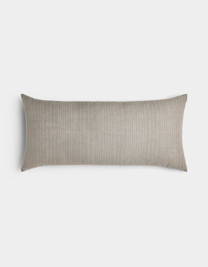 Cozy Earth Striped Linen Throw Pillow
