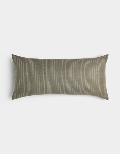 Cozy Earth Striped Linen Throw Pillow