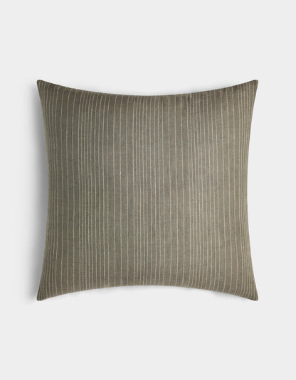 Cozy Earth Striped Linen Throw Pillow