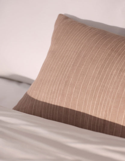 Cozy Earth Striped Linen Throw Pillow