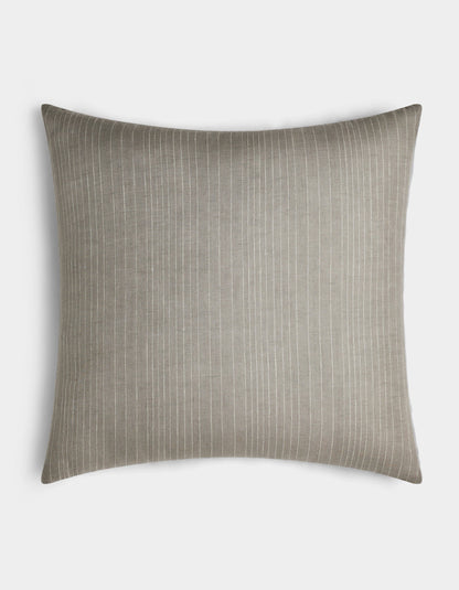 Cozy Earth Striped Linen Throw Pillow