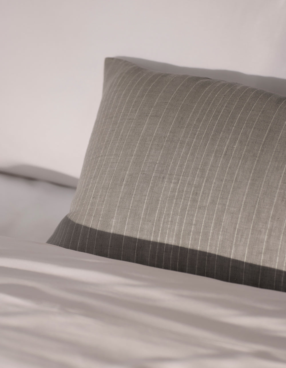 Cozy Earth Striped Linen Throw Pillow
