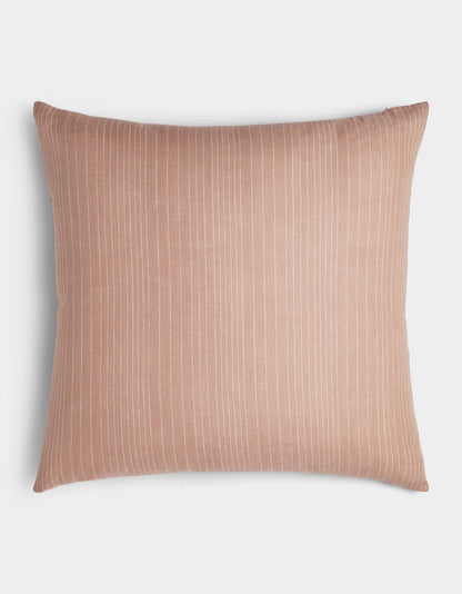 Cozy Earth Striped Linen Throw Pillow