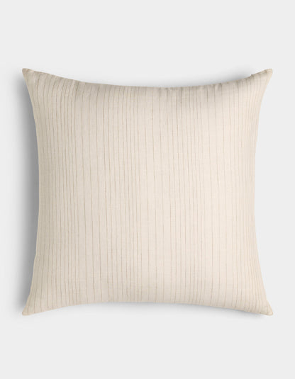 Cozy Earth Striped Linen Throw Pillow
