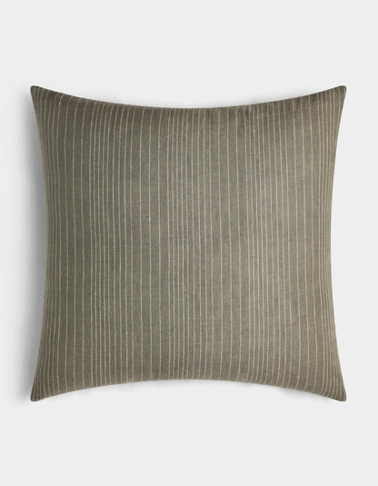Cozy Earth Striped Linen Throw Pillow