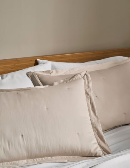 Cozy Earth Soft-Wash Cotton Quilted Shams