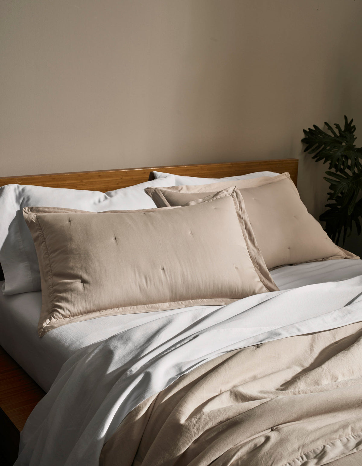 Cozy Earth Soft-Wash Cotton Quilted Shams