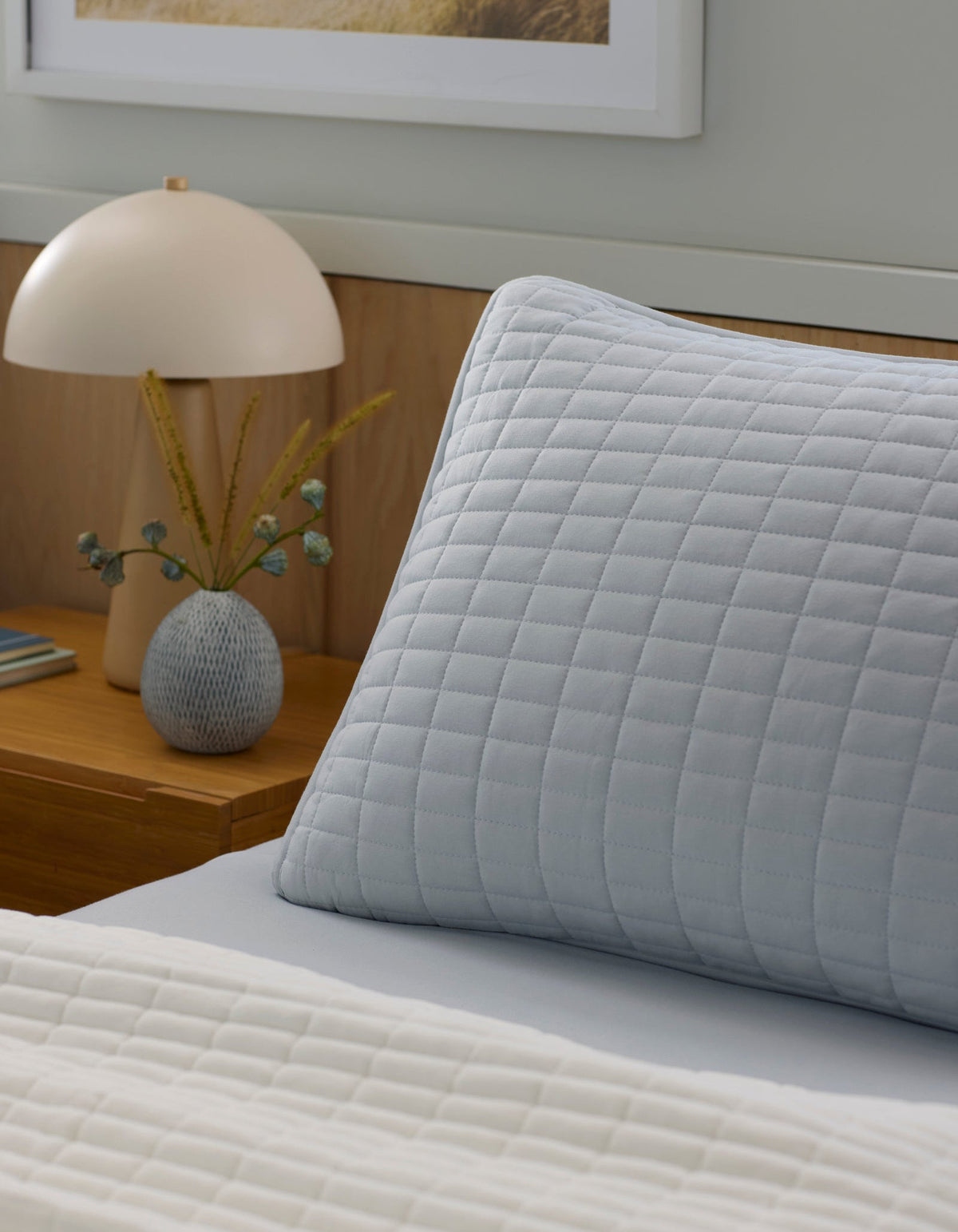 Cozy Earth Bamboo Jersey Quilted Shams