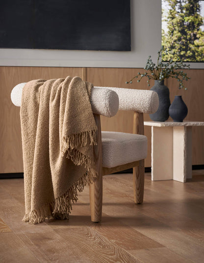 Cozy Earth Alpaca Boucle Throw