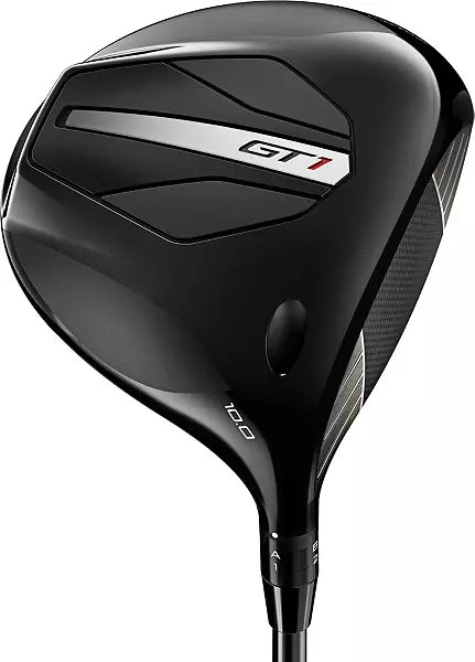 GT1 black golf driver club for men, modern design, lifestyle accessory