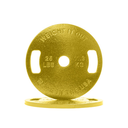 Weight It Out - Cast Iron Machined Weight Plate Pairs
