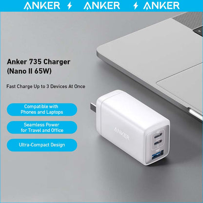 Anker 735 Charger (Nano II 65W) (2-Pack) - Mann