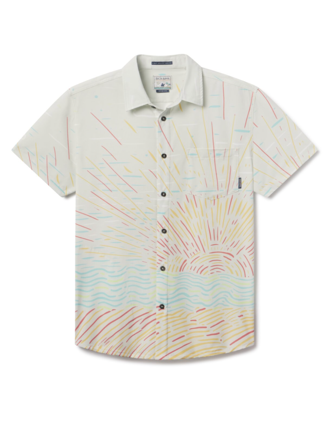 Baja Llama Sunburst Cream - Vagabond Button Up
