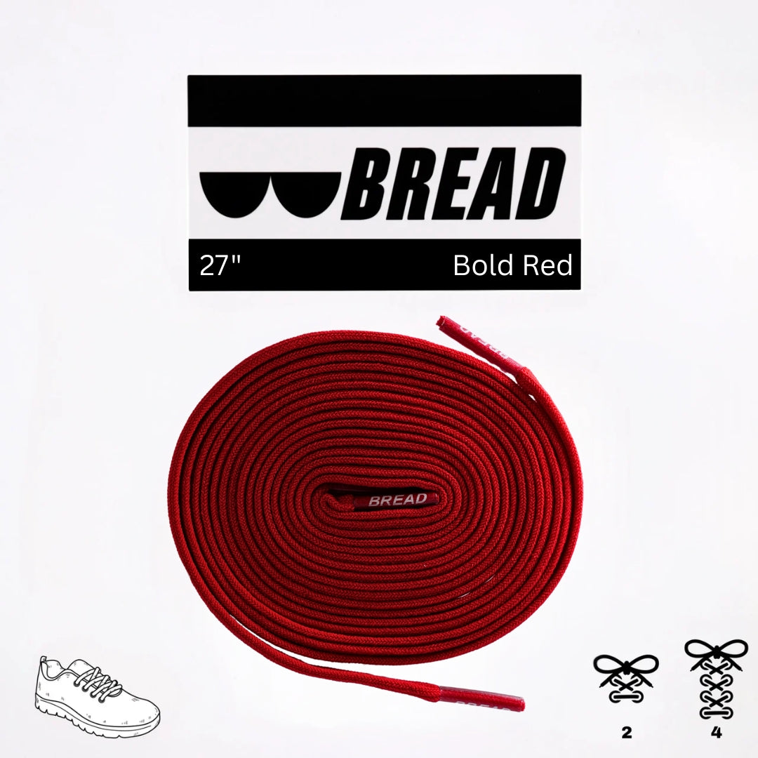 BREAD Laces 'Bold Red'