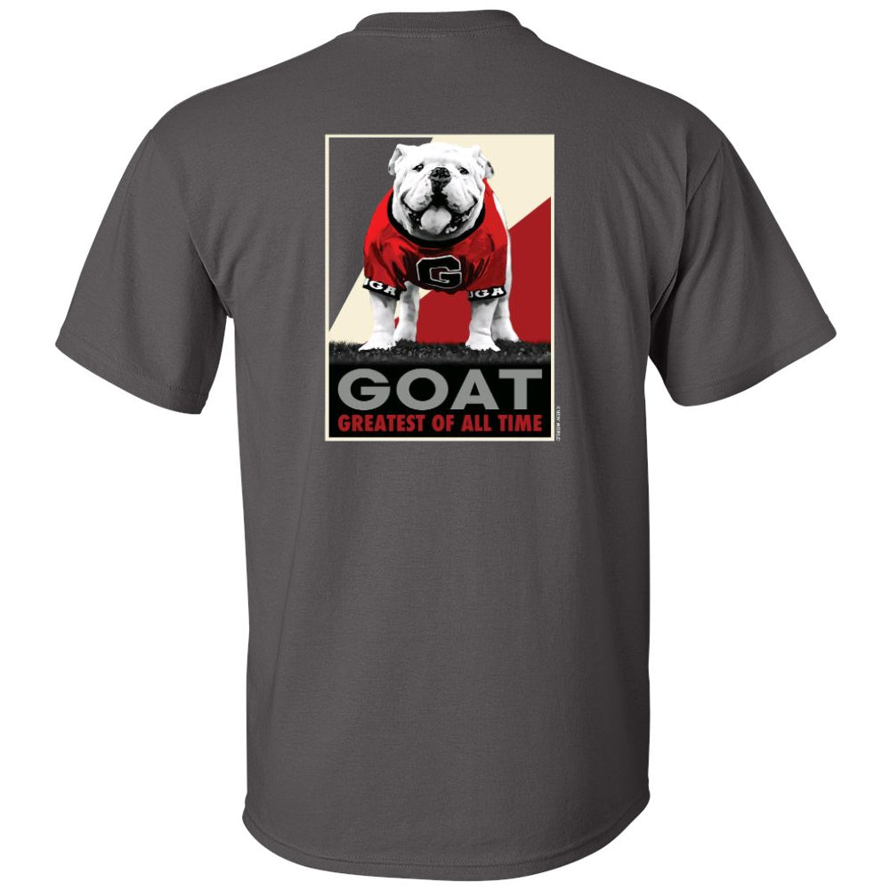 Georgia Bulldogs - GOAT Since 1956 Grey T-Shirt - Mann