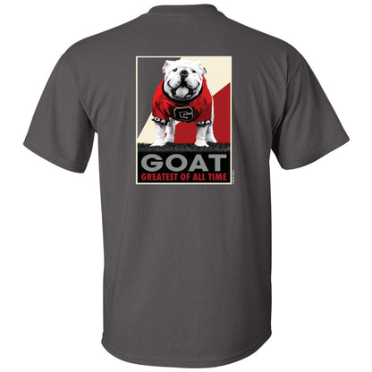 Georgia Bulldogs - GOAT Since 1956 Grey T-Shirt - Mann