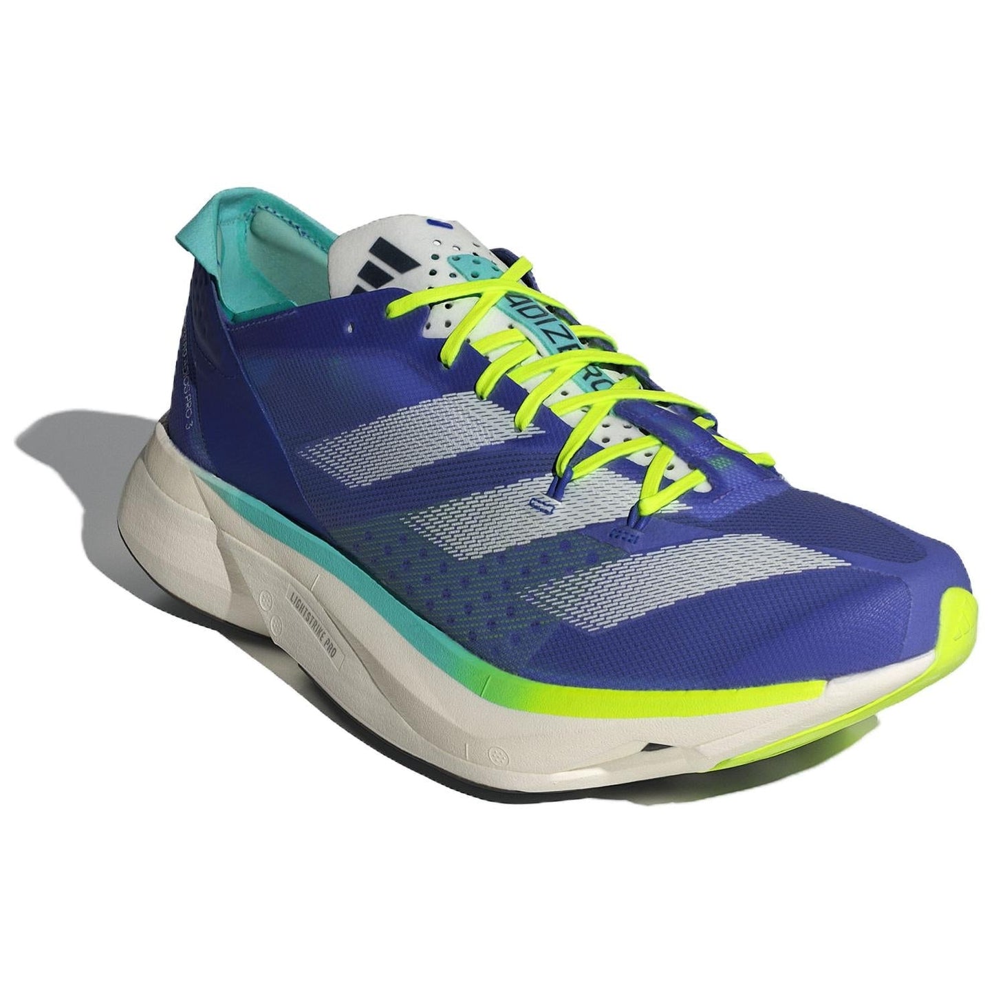 Adidas Adizero Adios Pro 3 ‘Cobalt Blue/Zero Metallic/Lucid Lemon’