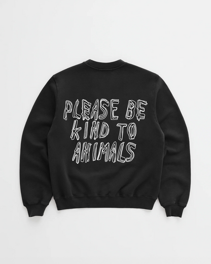 DETH Please Be Kind To Animals Crewneck