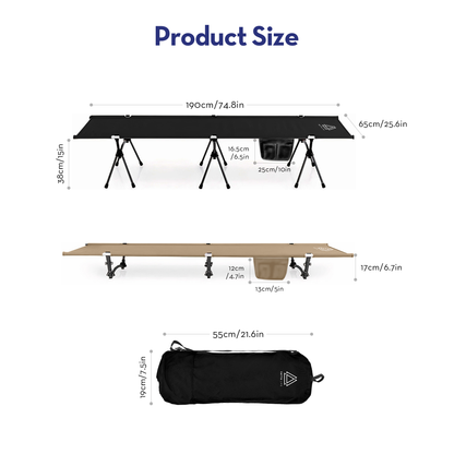 YATTA The Adventure Portable Camping Cot - Mann