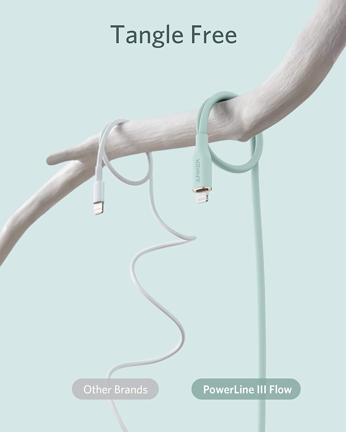 Anker 641 USB-C to Lightning Cable (Flow, 3 ft Silicone) - Mann