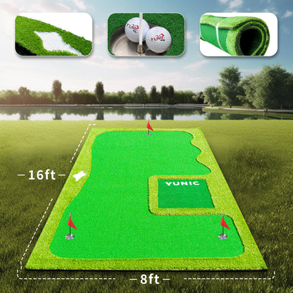 Yunic Golf Putting Green (16ft, Style B) - Mann