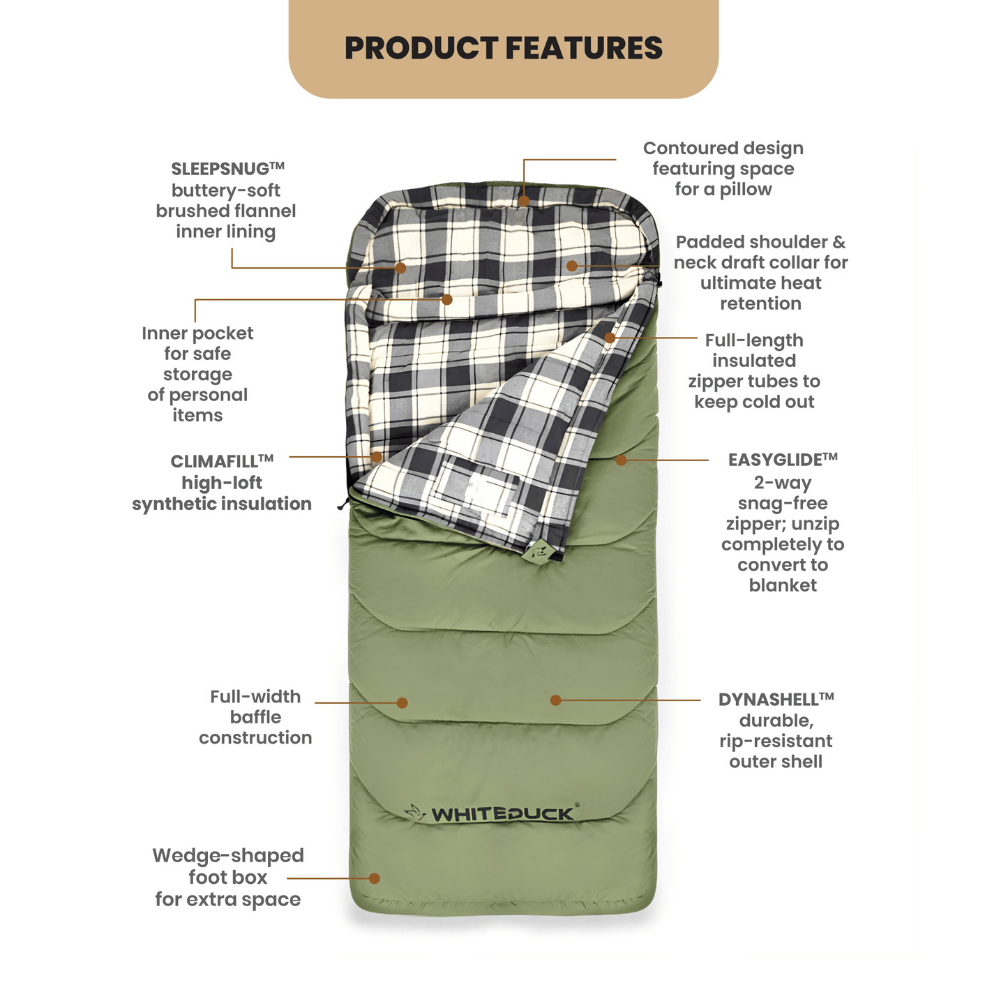 WDO Slumbernest™ Sleeping Bag