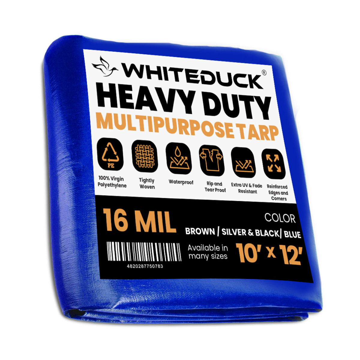 WDO Super Heavy Duty Poly Tarp Cover Thick 16 Mil, 8 oz