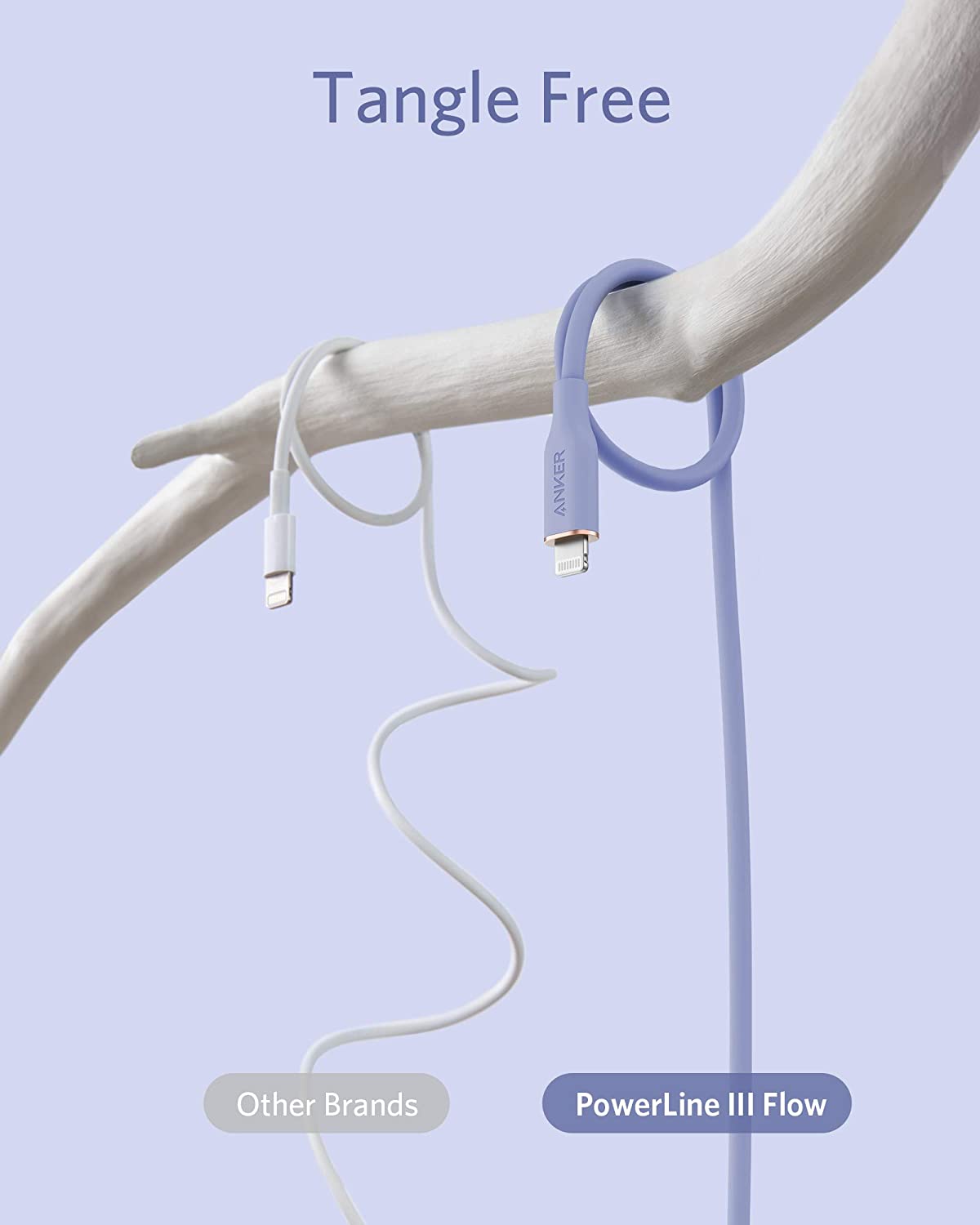 Anker 641 USB-C to Lightning Cable (Flow, 3 ft Silicone) - Mann